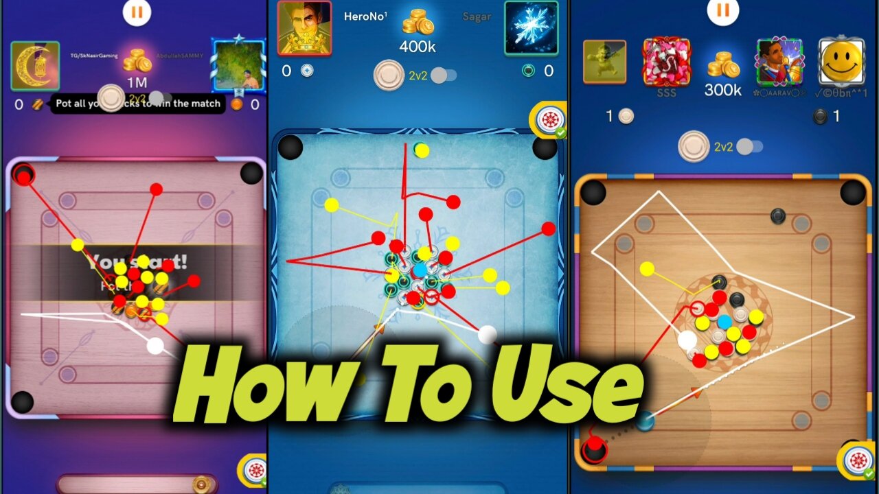 How To Use AutoPlay Carrom Pool 😱 Carrom Pool AutoPlay 🔥 Sk Nasir Gaming