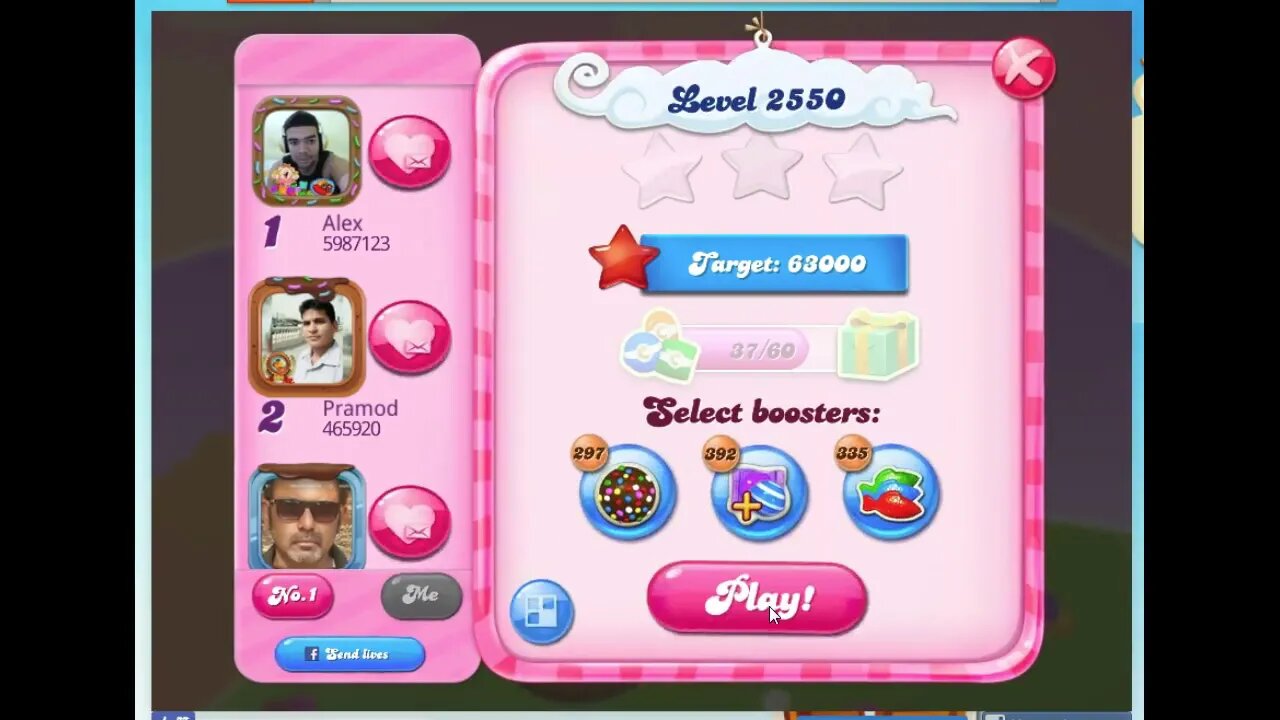 Candy Crush Level 2550 Audio Talkthrough, 3 Stars 0 Boosters