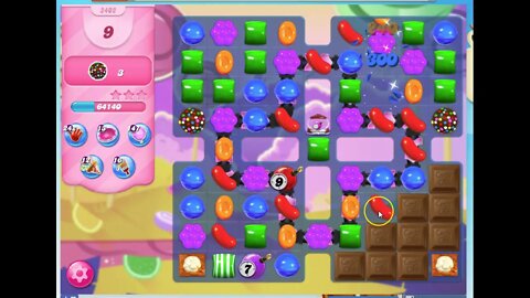 Candy Crush Level 2402 Audio Talkthrough, 1 Star 0 Boosters