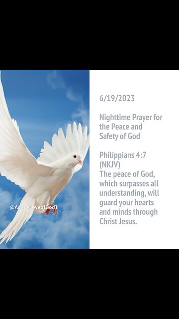 Nighttime Prayer for the Peace and Safety of God #Shorts