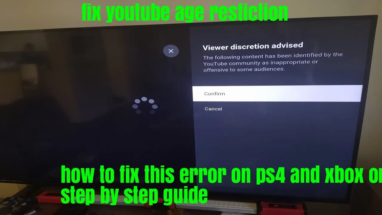 xbox one viewer discretion advised on youtube FIX