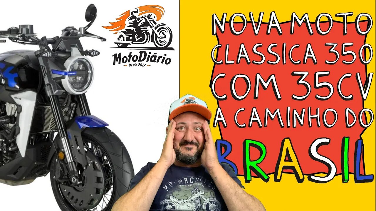 Nova moto Clássica de 350cc com 35cv pode chegar ao BRASIL, E AGORA METEOR?