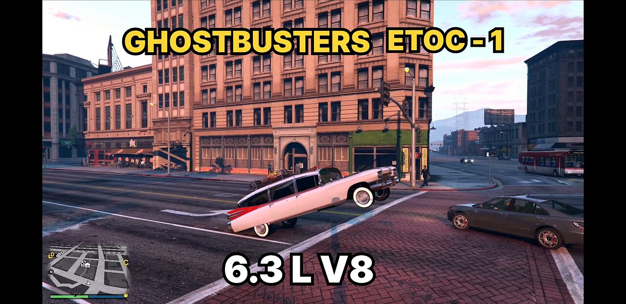 GTA 5 :- GHOSTBUSTERS CAR WHEELIES SCENE