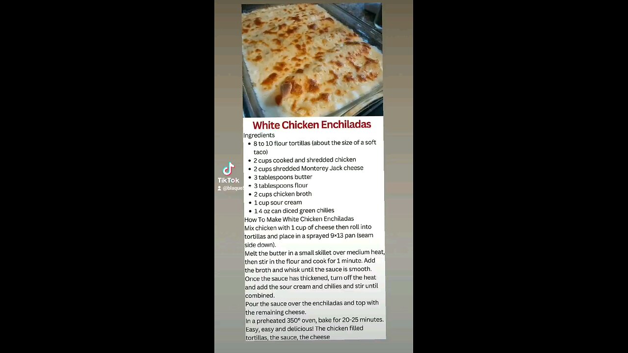 white chicken enchiladas