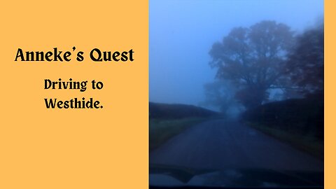 Misty morning, driving to Westhide.