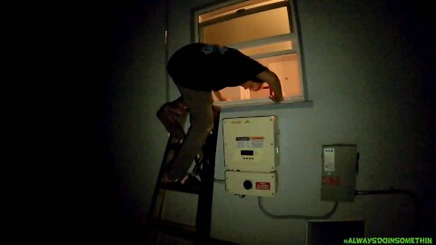 Breaking in bathroom window