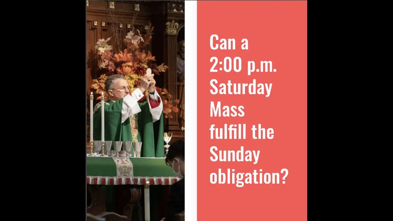 How Early Can A Saturday Mass Be? #catholic #shorts