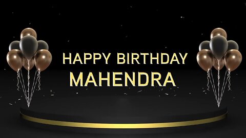 Wish you a very Happy Birthday Mahendra