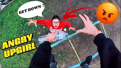 UPGIRL Angry at a Fan Who Goes Too Far @upgirl (Epic Funny Parkour POV Chase) #funny #pov #fan #epic