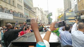 SOUTH AFRICA - Cape Town - Springbok Trophy Tour (Video) (A5S)