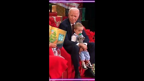 Joe Biden Plays With Little Kid At Christmas Story Reading