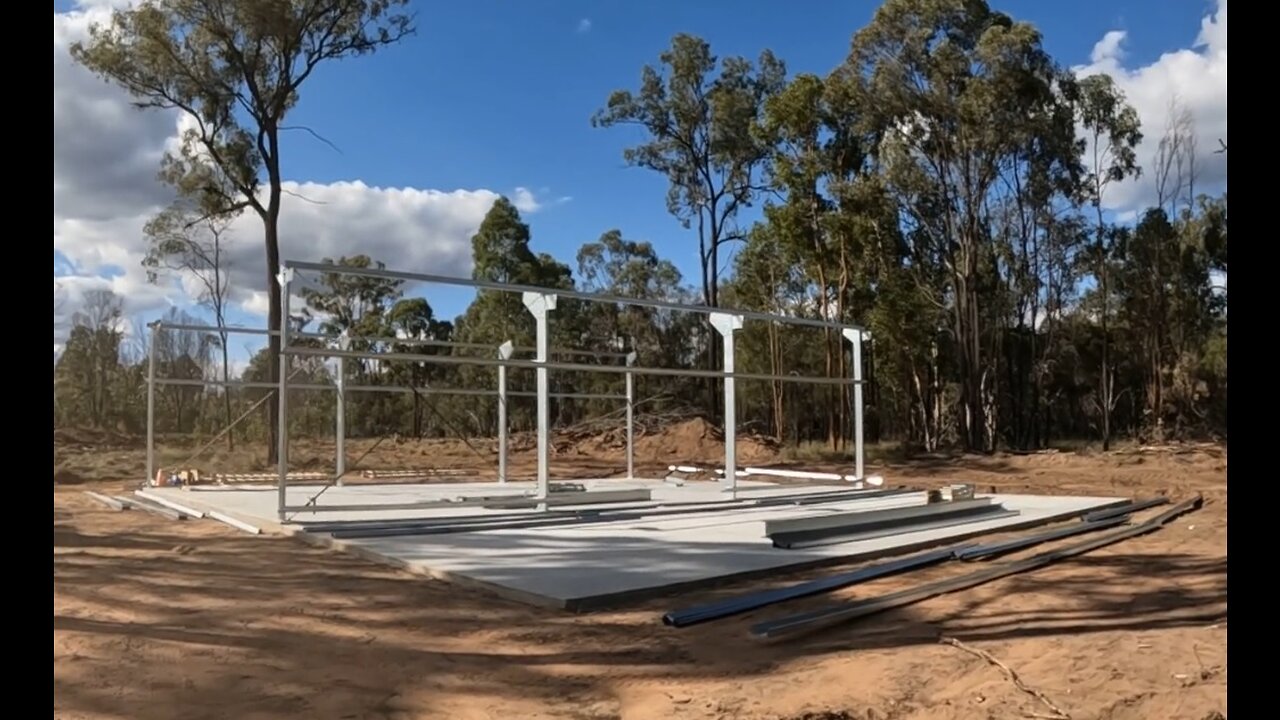 Day 1 of the new shed build.