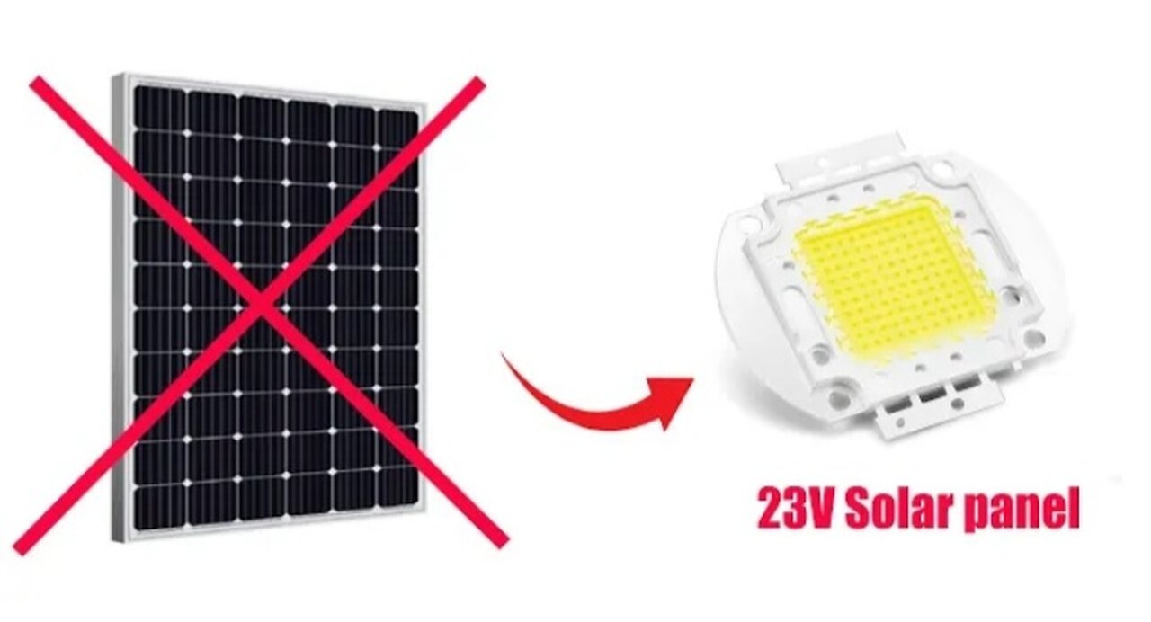 23V Solar from LED modul a small free energy