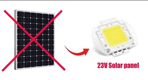 23V Solar from LED modul a small free energy