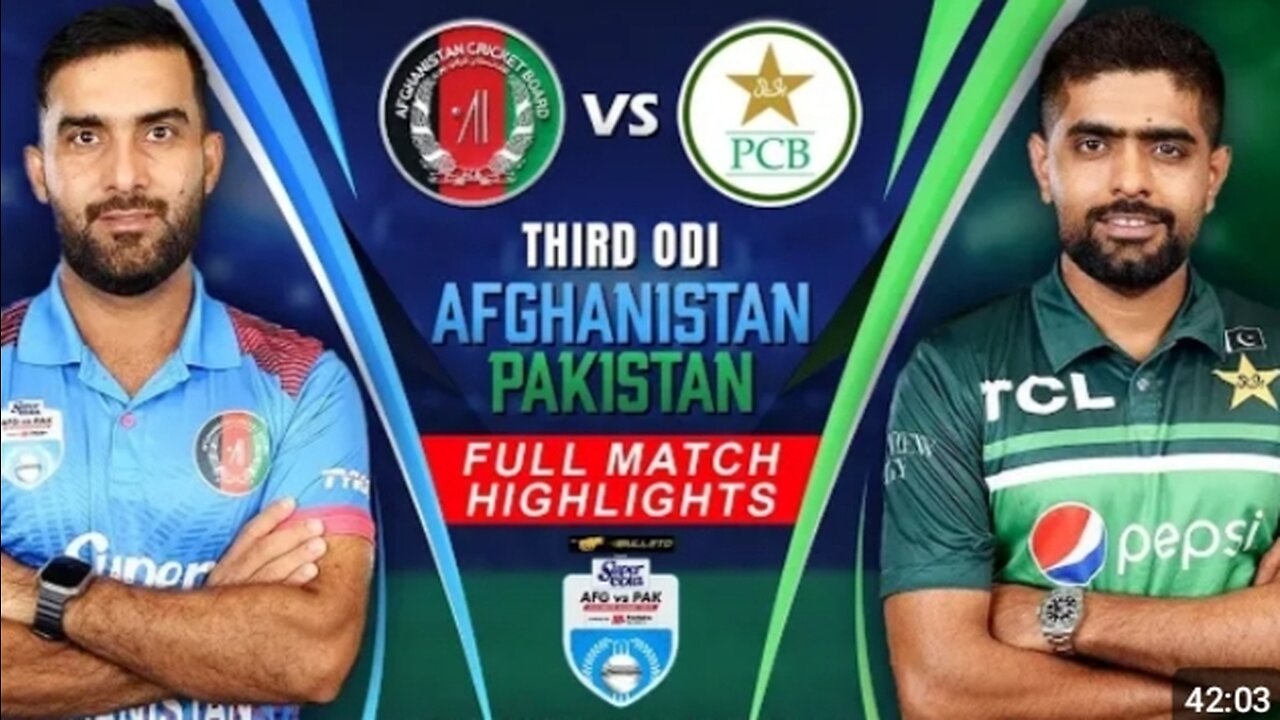 Pakistan vs Afghanistan odi match highlights wis Pakistan