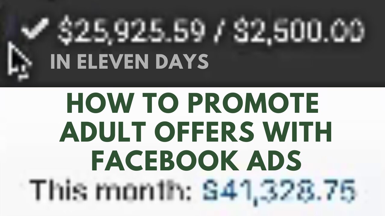 How To Promote Adult Offers With Facebook Ads