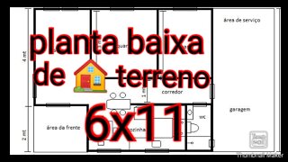 planta baixa (para terreno 6x11)