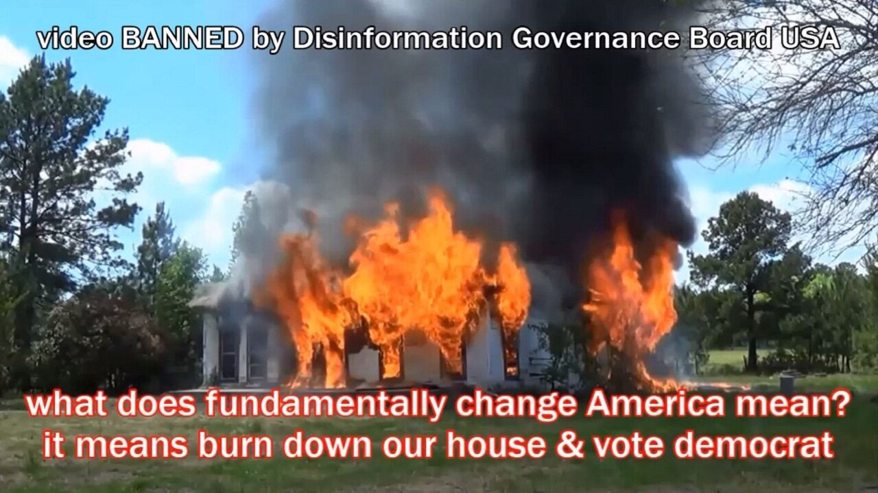 video BANNED by Disinformation Governance Board USA