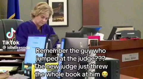 Bench Jumper Gets Book Thrown at Him