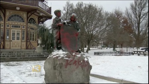 100-Year-Old Star Spangled Banner Monument Vandalized In Baltimore, MD