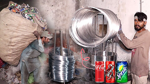 Amazing Recycling Mass Production Of Silver Wire.