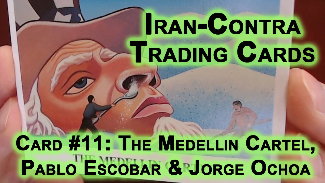 Reading Iran-Contra Scandal Trading Cards #11: The Medellin Cartel, Pablo Escobar & Jorge Ochoa ASMR