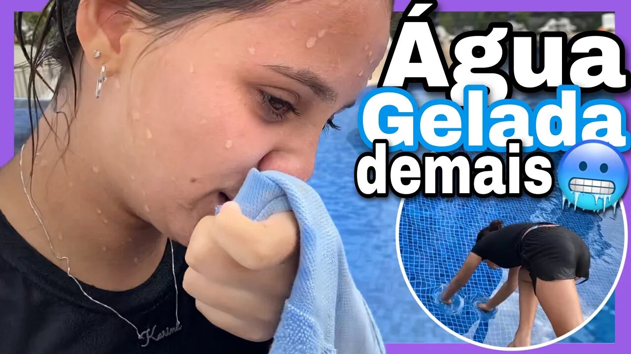 DESAFIO DA PISCINA - PISCINA GELADA 🥶