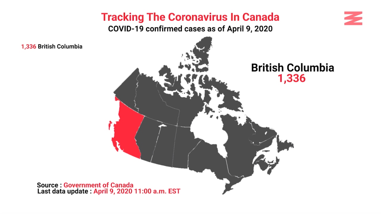 COVID 19 Confirmed Cases In Canada As Of April 9