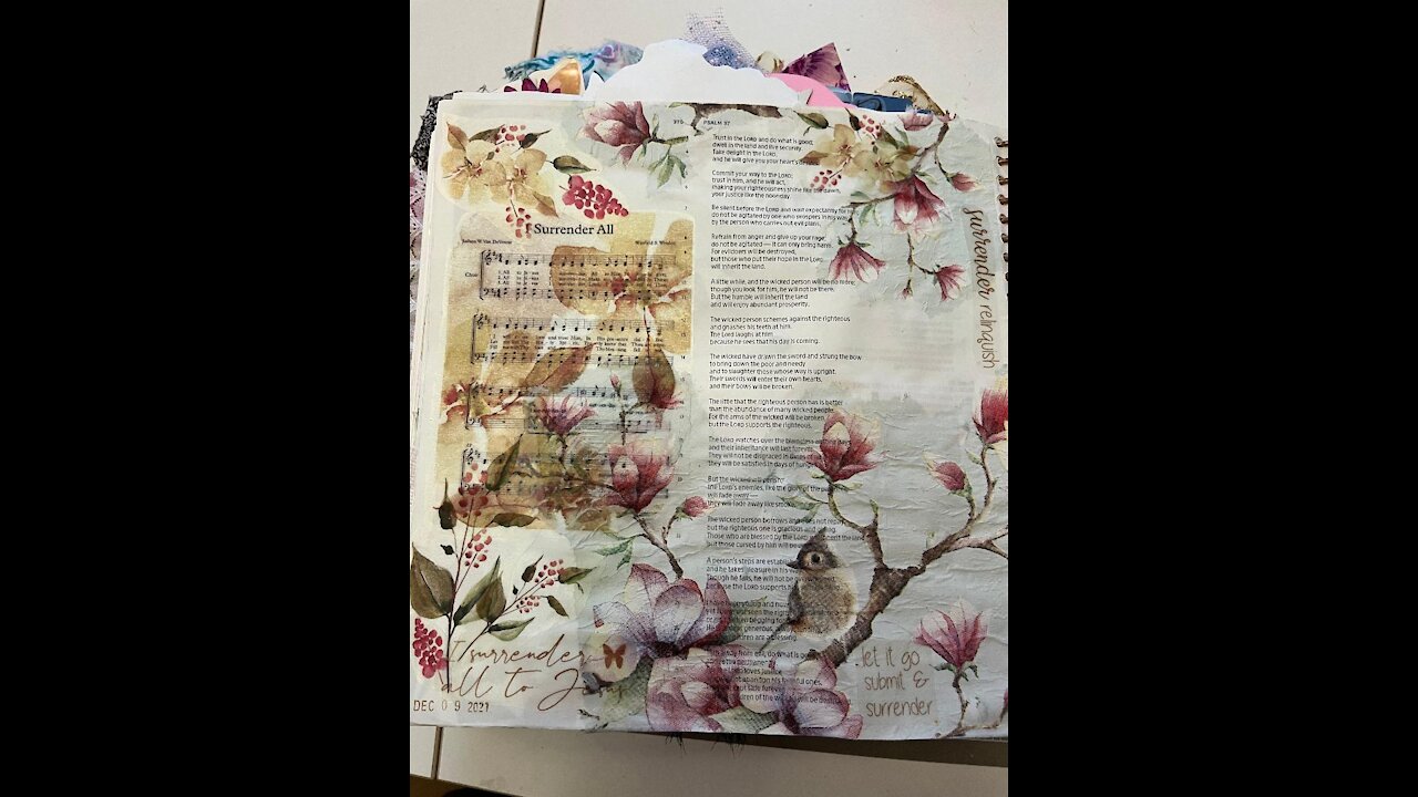 Let's Bible Journal Psalm 37 (from Lovely Lavender Wishes)