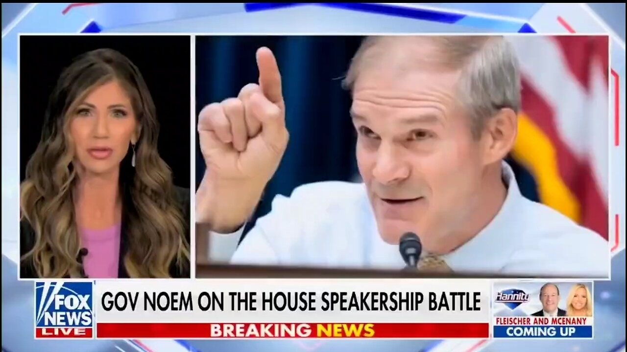 Gov Kristi Noem: RINO's Are Scared Jim Jordan Might Fix D.C.