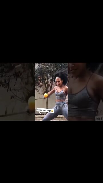 Fruit Ninja in real life 🍌🍎🍉 #slice #fruitninja #skills #athlete