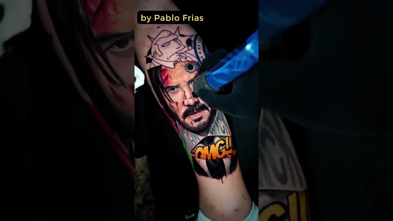 Stunning Tattoo by Pablo Frias #shorts #tattoos #inked #youtubeshorts