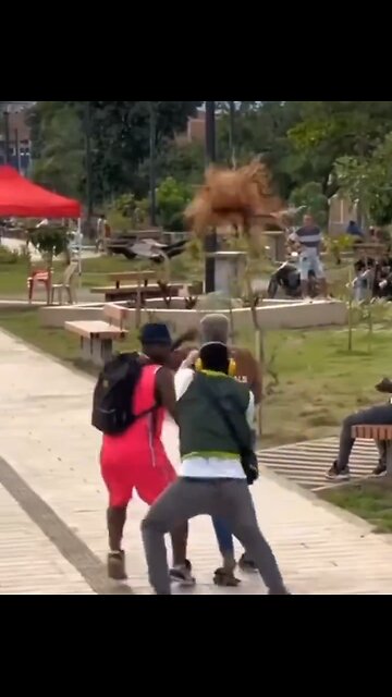 Getting their wigs blown off. Only one race has this issue