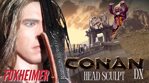 1/6 action figure Custom Conan The Barbarian Hot Toys DX Head Arnold Schwarzenegger Kaustic Plastik