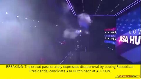 BREAKING: The crowd passionately expresses disapproval by booing Republican Presidential