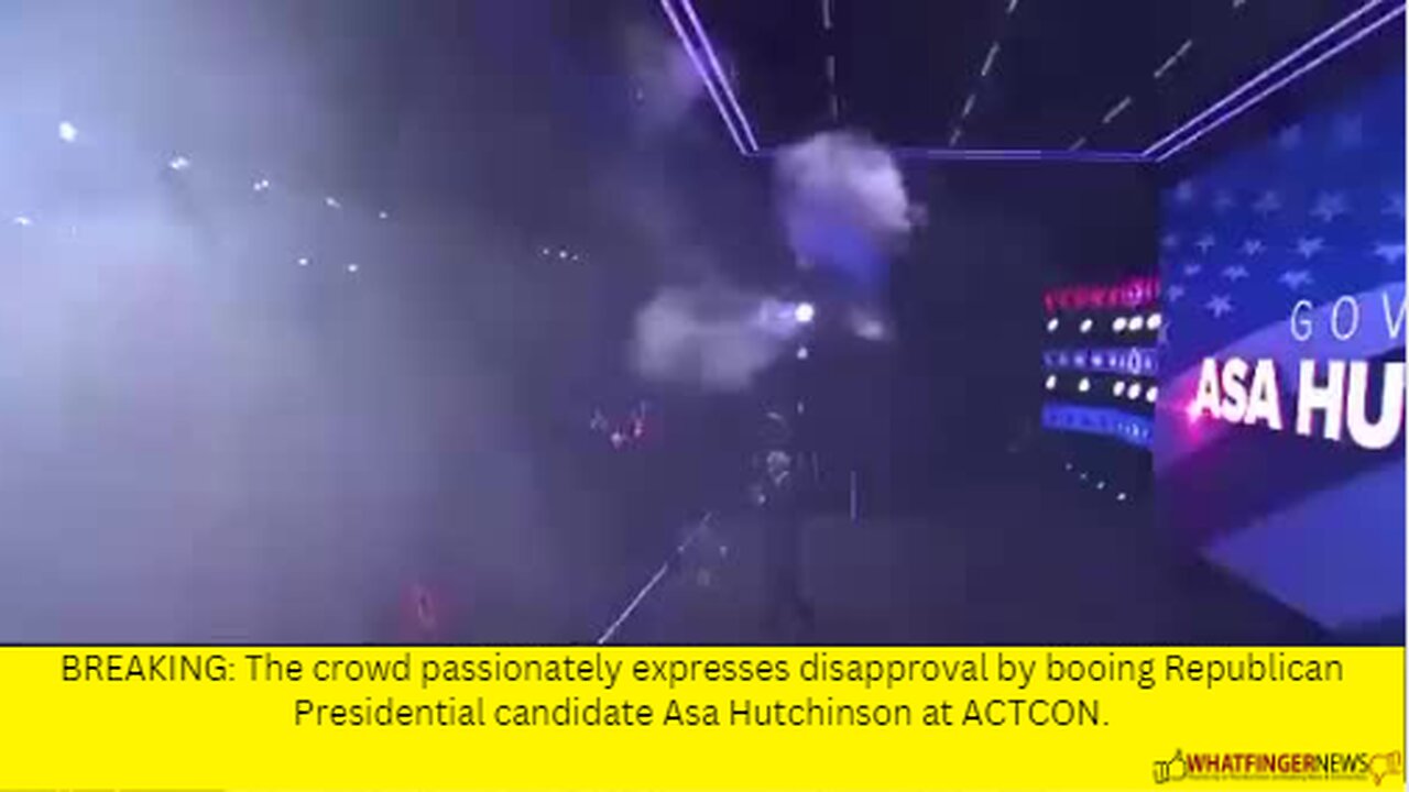 BREAKING: The crowd passionately expresses disapproval by booing Republican Presidential