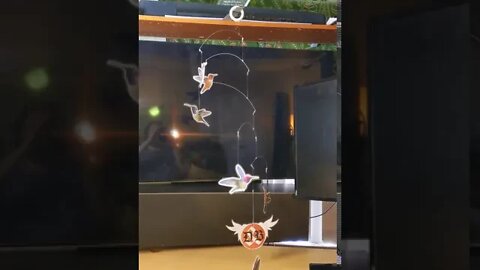 Paper Hummingbird Mobile