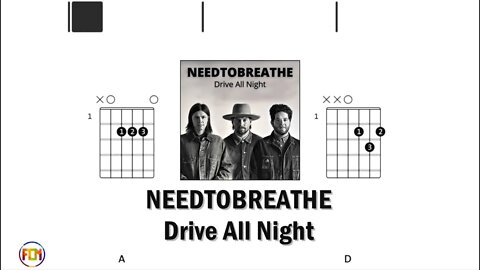 NEEDTOBREATHE Drive All Night - Guitar Chords & Lyrics HD