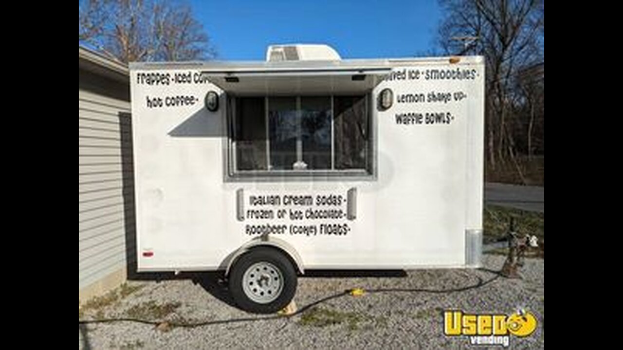 2014 - 6' x 12' Shaved Ice and Coffee Concession Trailer for Sale in Kentucky!