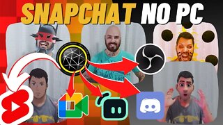 #short - Como usar o SNAP CAMERA em 2022 [OBS Studio, Streamlabs OBS, Discord, Google MEET, etc]