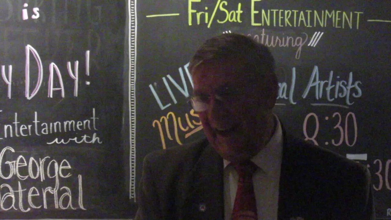 Frank Ardinger at his event at Happy Jacks 10 2 16