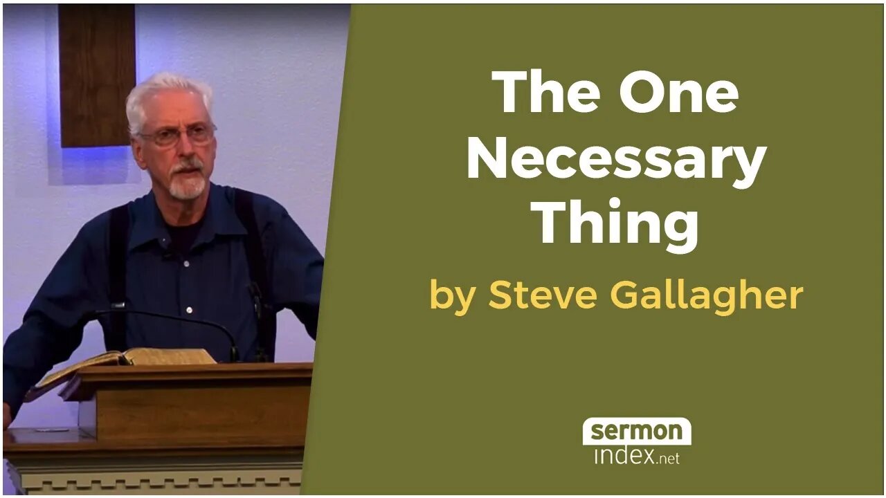 The One Necessary Thing by Steve Gallagher