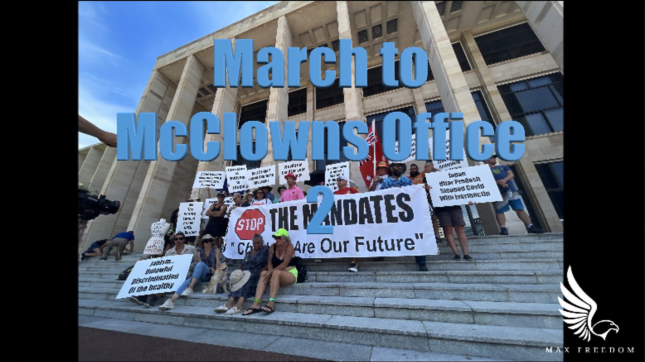 March to McClowns Office 2 - The people present the Evidence of the Scamdemic