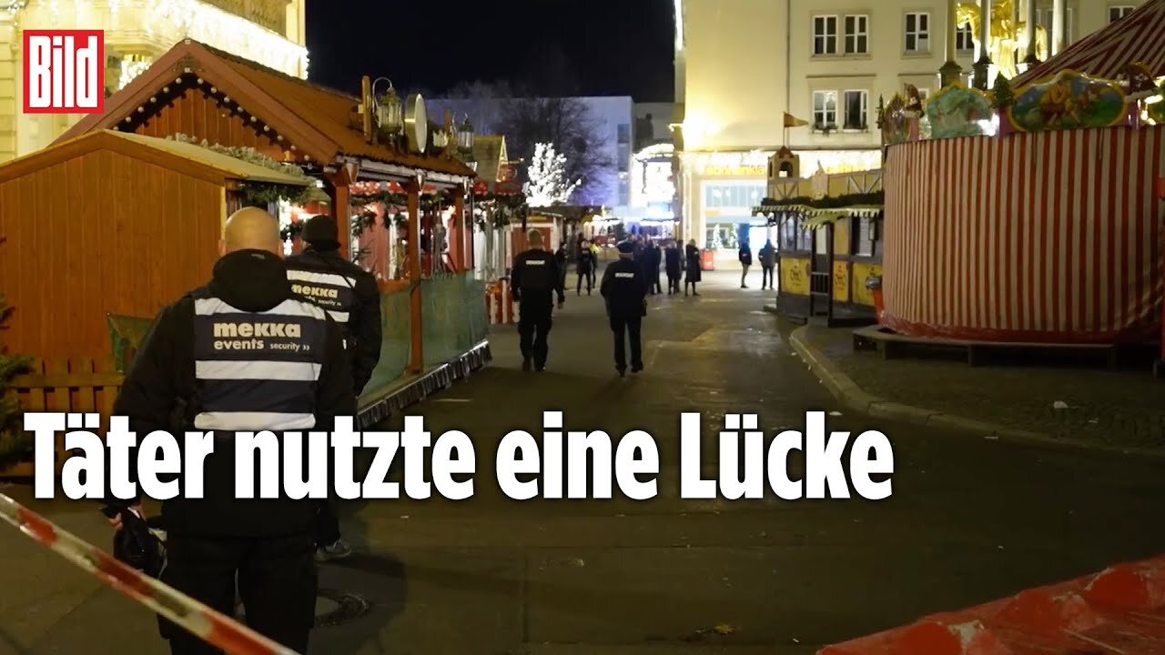 Magdeburg: So konnte der Täter auf den Weihnachtsmarkt rasen