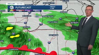 Next rain is Thursday night