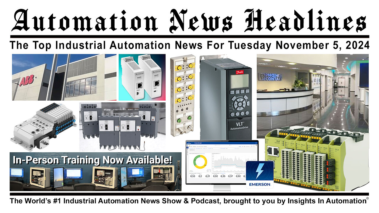 Automation News Headlines for Tuesday 11/05/24