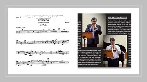 Concerto for two trumpets, Erik Morales 1st mov [Heinz Karl Schwebel & Ayrton Banck)] (Trumpet Duet)