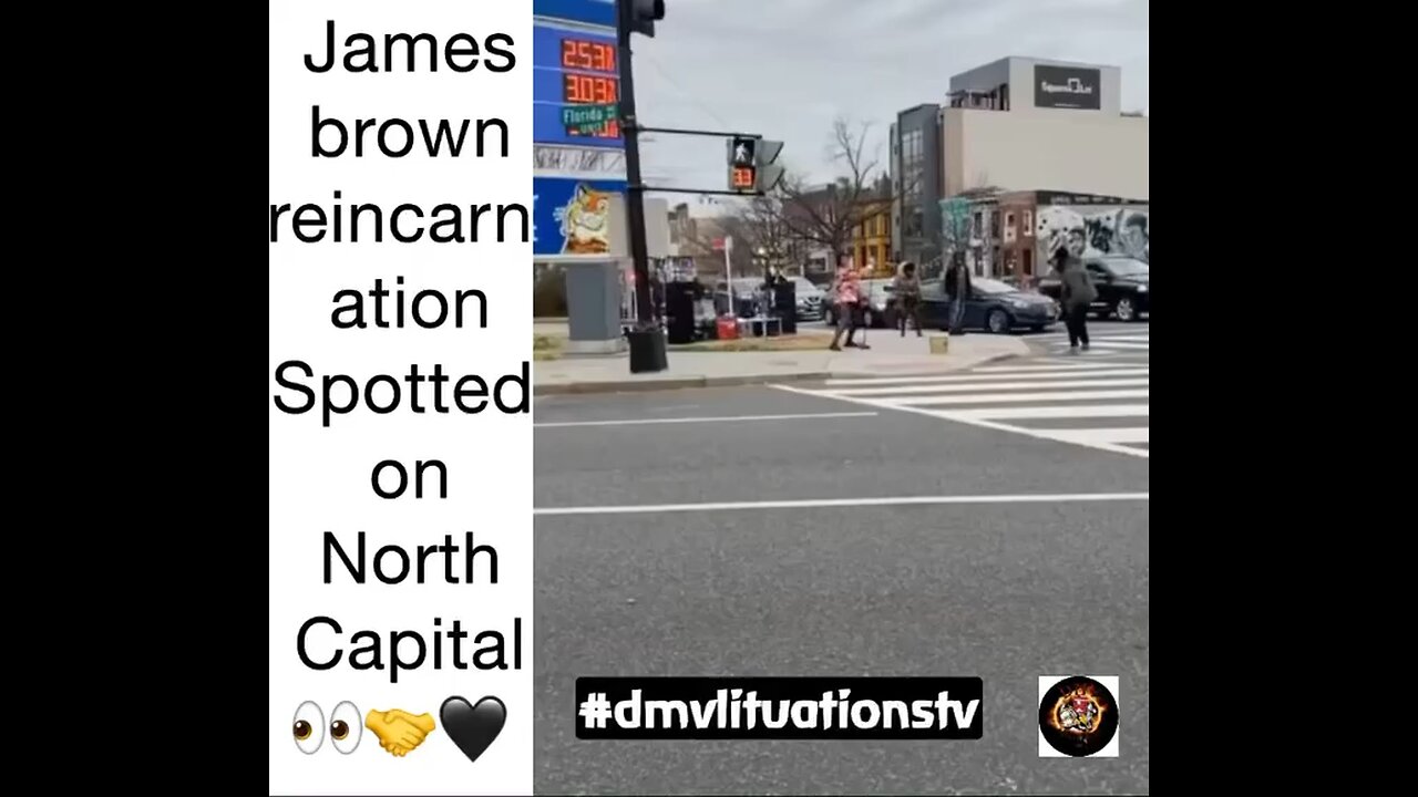 James brown reincarnation spotted on north Capitol in Washington DC