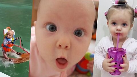 🤣Funny baby and cute babies videos 2023🤣YOU CAN'T STOP LAUGHING!!!🤣