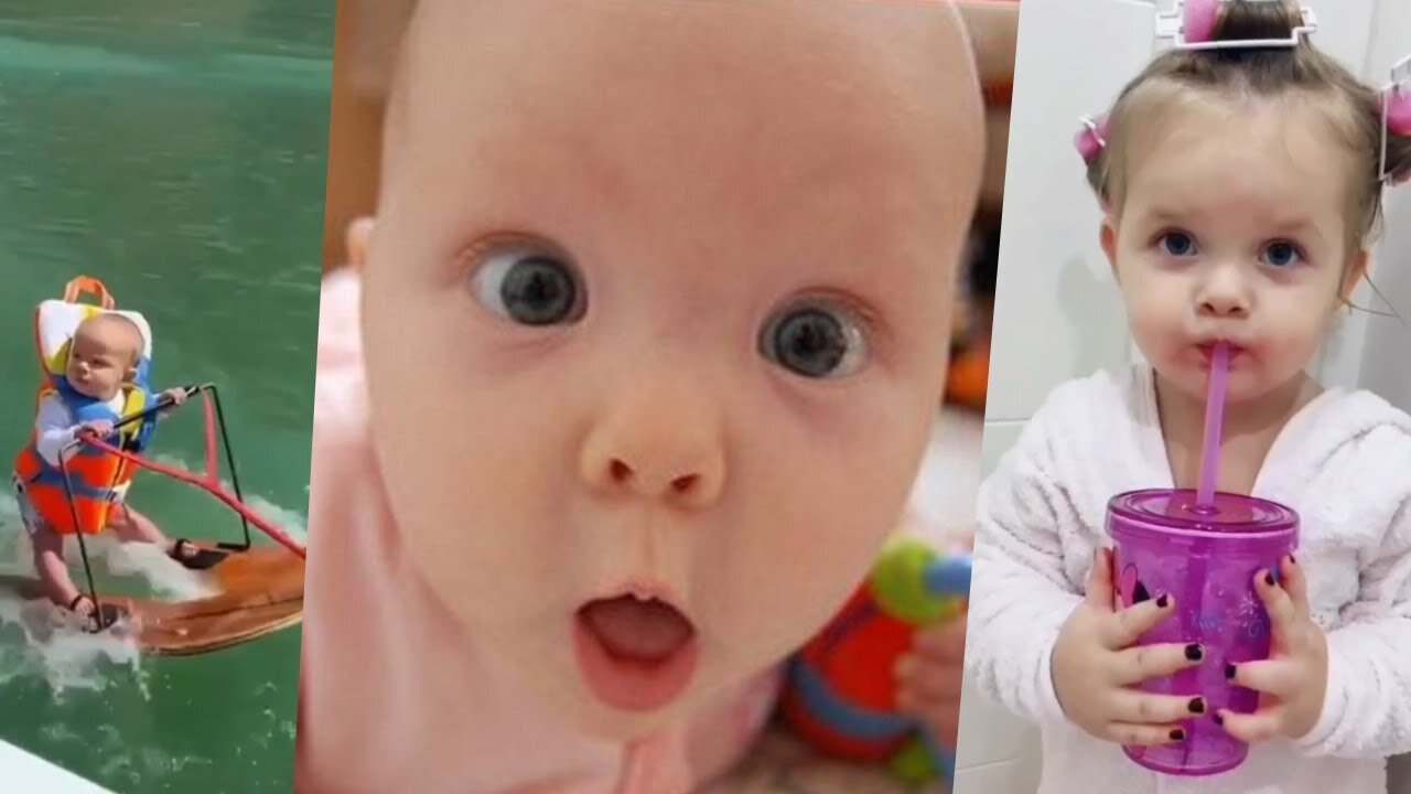 🤣Funny baby and cute babies videos 2023🤣YOU CAN'T STOP LAUGHING!!!🤣